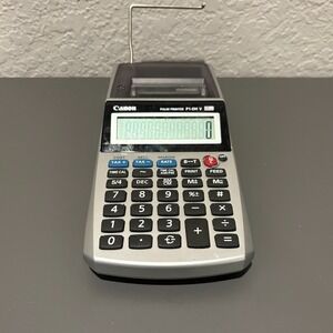 Canon PALM PRINTER P1-DH V Printing Calculator 23-Digit EUC Tested w/ Batteries